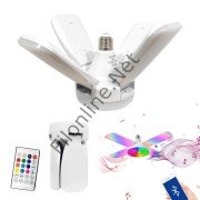 GOLD ORION OR-1003 MÜZİK LAMBASI LED TAVAN RGB ANİMASYONLU 220V E27 DUY BLUETOOTH KUMANDALI  IŞILDAK