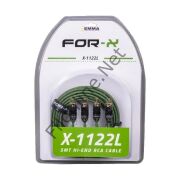 FOR-X X-1122L 2 RCA + 2 RCA BAKIR 5 METRE KABLO