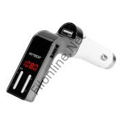 HYTECH HY-XCB75 5V 2.1A LED EKRAN USB +TF DESTEĞİ GRİ BLUETOOTH FM TRANSMITTER