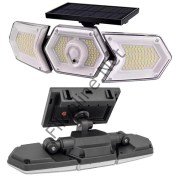 POWERMASTER W774A SOLAR GÜNEŞ ENERJİLİ  ÇİFT KANATLI 254 SMD LEDLİ 3 MODLU BEYAZ İNDÜKSİYON LAMBASI
