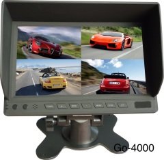 Twogo Go-4000 Quad Özellikli Ekranı 4'e Bölünebilen 7 inç Mönitör