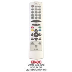 KR4003 UYDU KUMANDASI DIGITURK ZAP VESTEL DCR RECEIVER UYDU KUMANDASI