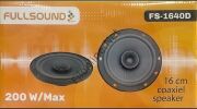FULLSOUND FS-1640D 200W 16CM COAXİEL SPEAKER OTO HOPARLÖR