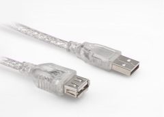 S-Link Sl-AF2010  Uzatma Kablosu 10 Metre Alüminyum Örgülü Şeffaf