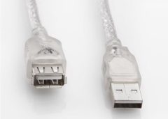 S-Link Sl-AF2010  Uzatma Kablosu 10 Metre Alüminyum Örgülü Şeffaf