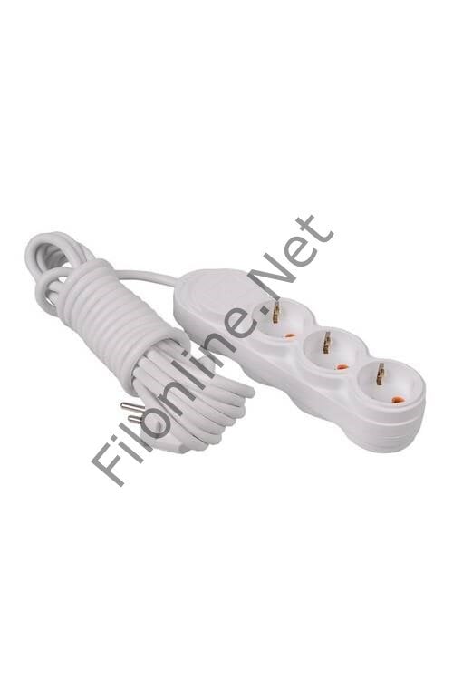 PELSAN 204922 BELEK ÇOCUK KORUMALI 3'LÜ 2 METRE KABLOLU PRİZ