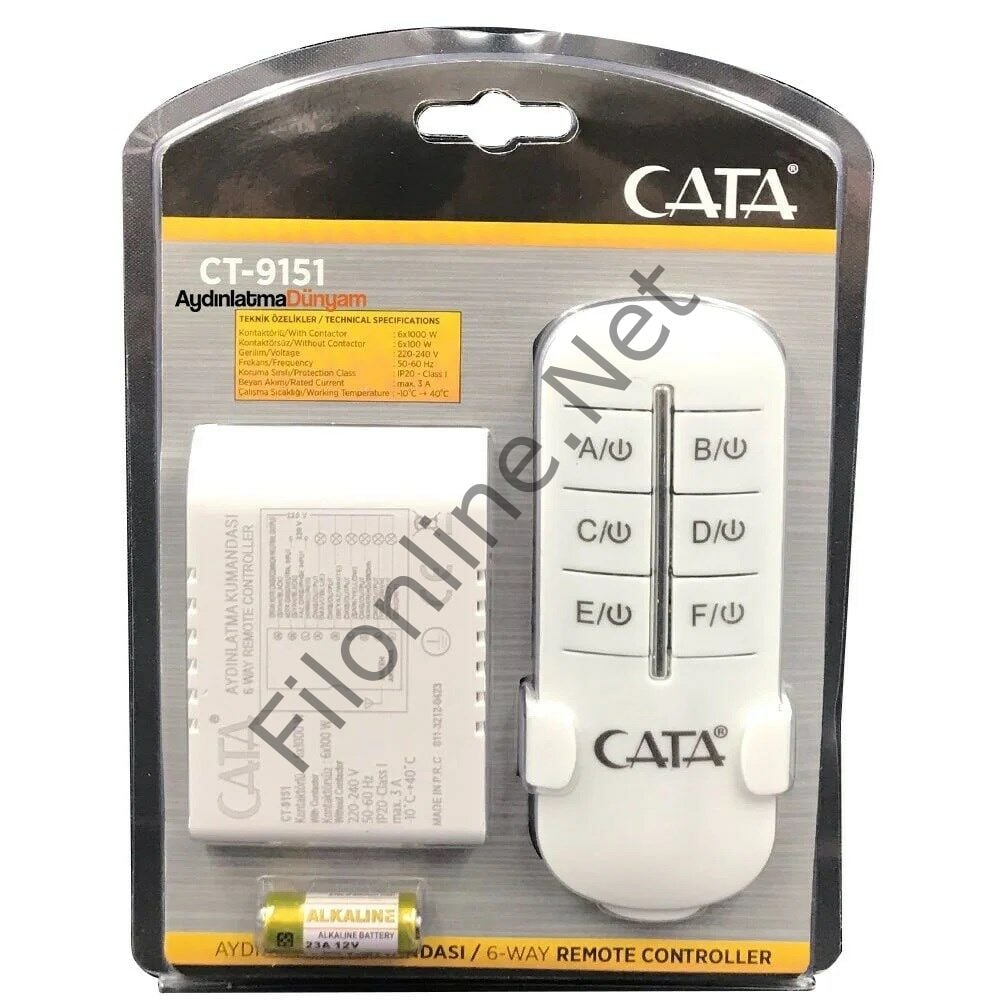 CATA CT-9151 AYDINLATMA KUMANDASI 6'LI 6x1000W AVİZE KUMANDASI 