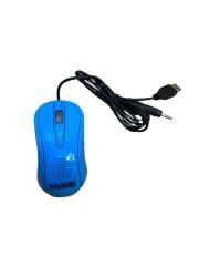 MTC SW-303 HOPARLÖERLÜ MOUSE KABLOLU SPEAKER MAVİ MOUSE