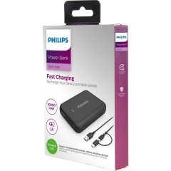 PHILIPS DLP1510AB POWERBANK 10000MAH USB TYPE-C 37WH PD+QC HIZLI ŞARJ TAŞINABİLİR ŞARJ ALETİ SİYAH