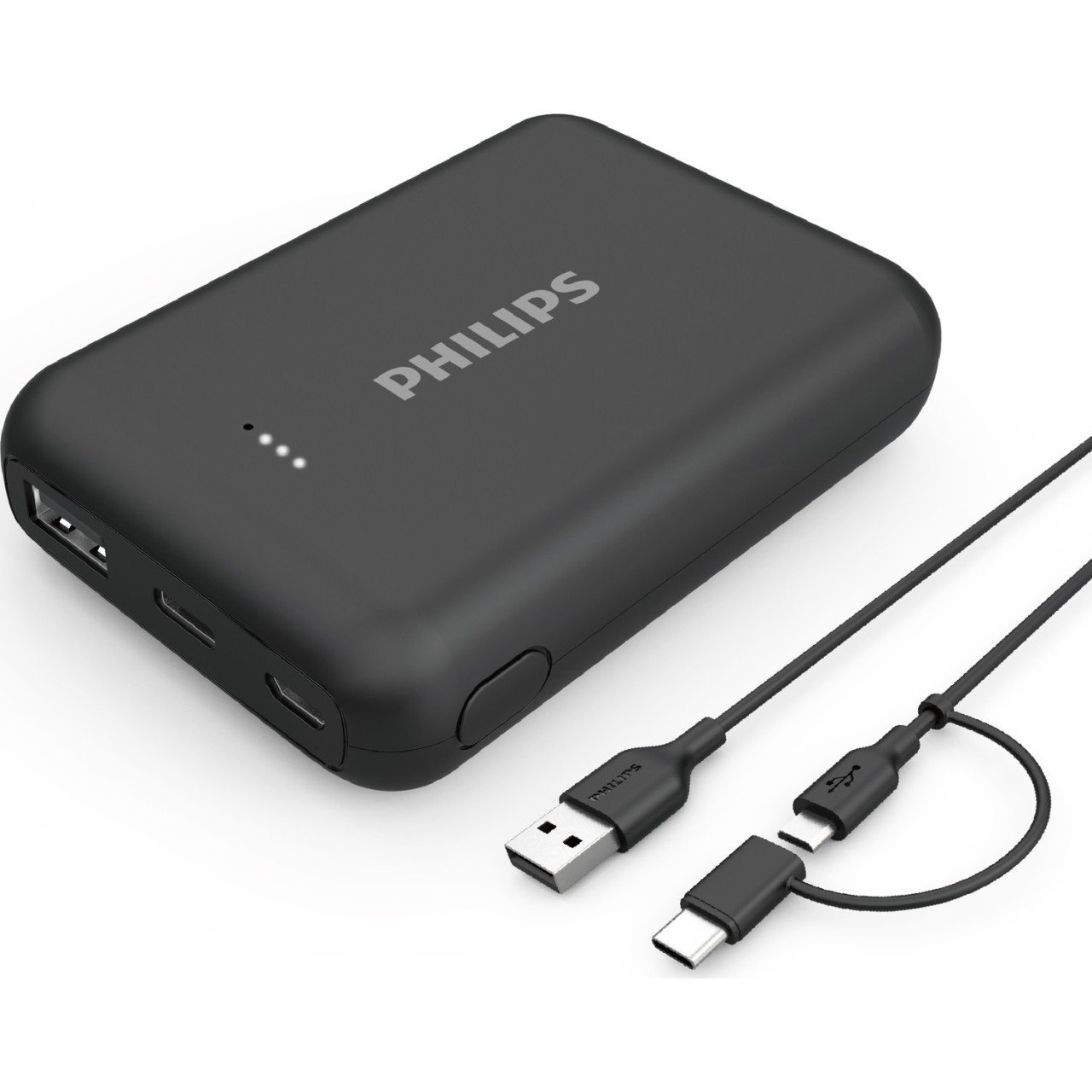 PHILIPS DLP1510AB POWERBANK 10000MAH USB TYPE-C 37WH PD+QC HIZLI ŞARJ TAŞINABİLİR ŞARJ ALETİ SİYAH