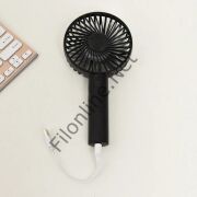 FİLONLİNE SS-2 MİNİ ŞARJLI STANDLI SİYAH EL VANTİLATÖRÜ 3 KADEMELİ MASA ÜSTÜ USB TAŞINABİLİR FAN