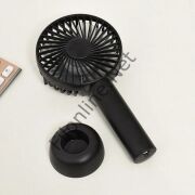 FİLONLİNE SS-2 MİNİ ŞARJLI STANDLI SİYAH EL VANTİLATÖRÜ 3 KADEMELİ MASA ÜSTÜ USB TAŞINABİLİR FAN