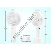 FİLONLİNE SS-2 MİNİ ŞARJLI STANDLI TURKUAZ  EL VANTİLATÖRÜ 3 KADEMELİ MASA ÜSTÜ USB TAŞINABİLİR FAN