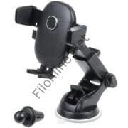 Filonline H-XP331 ARAÇ İÇİ TELEFON TUTUCU 360° DÖNEBİLEN 2 Sİ 1 ARADA CEP TELEFON TUTUCU