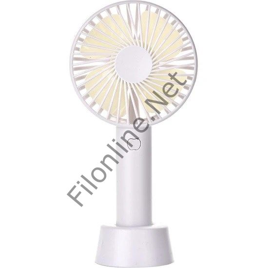 FİLONLİNE SS-2 MİNİ ŞARJLI STANDLI BEYAZ EL VANTİLATÖRÜ 3 KADEMELİ MASA ÜSTÜ USB TAŞINABİLİR FAN
