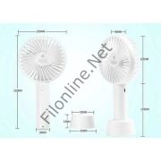 FİLONLİNE SS-2 MİNİ ŞARJLI STANDLI PEMBE EL VANTİLATÖRÜ 3 KADEMELİ MASA ÜSTÜ USB TAŞINABİLİR FAN