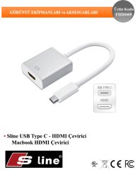 S-Line FHD0405 Type-C Çevirici HDMI Kablo 40 Cm