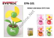 EVEREST EFN-101 YEŞİL USB FAN 