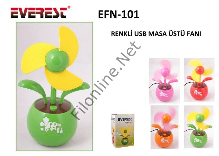 EVEREST EFN-101 KIRMIZI USB FAN 