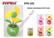 EVEREST EFN-101 KIRMIZI USB FAN 