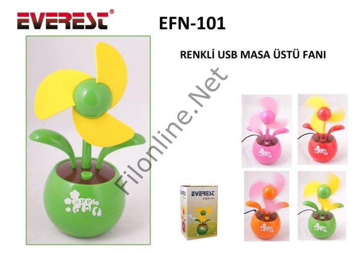 EVEREST EFN-101 PEMBE USB FAN 