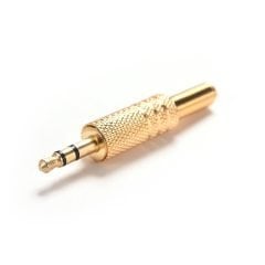 STEREO JAK 3.3MM ERKEK JAK BİLGİSAYAR/MP3/KULAKLIK/HOPARLÖR/MİKROFON GİRİŞİ İÇİN ERKEK METAL JAK