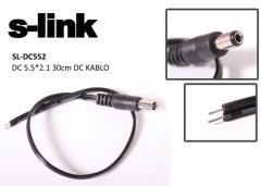 S-LINK SL-DC552 KAMERA KABLOSU  CM DC KABLO DC5.5*2.1 0,30 CM DC KAMERA KABLOSU
