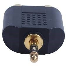 2 RCA ''3.5mm Jack Adaptörü Y Splitter Stereo Erkek 2x Dişi Gold Çevirici