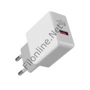 HYTECH HY-XE30 MICRO USB KABLOLU QUICK CHARGE QC3.0 2.4A BEYAZ / GRİ HIZLI EV ŞARJ ADAPTÖRÜ