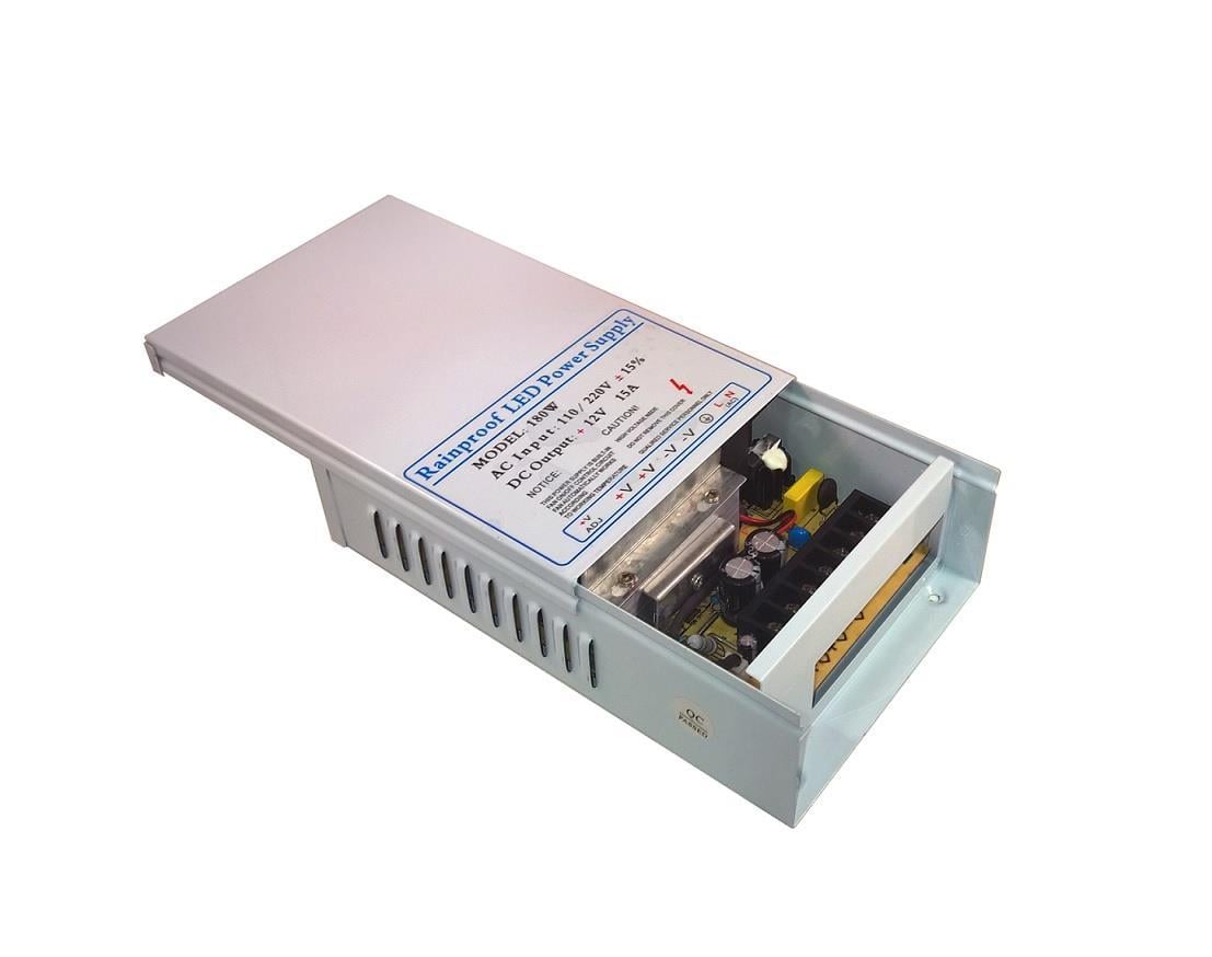 TECMO B2443 ADAPTÖR METAL KASA ADAPTÖR 12V 15A METAL KASA ADAPTÖR YAĞMUR KORUMALI ADAPTÖR