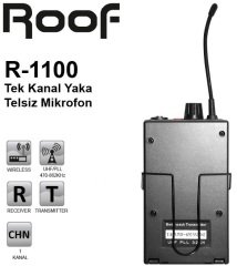 ROOF R-1100 Mikrofon Sistemi Wireless Yaka