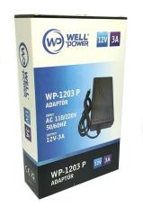 WELL POWER WP-1203 P ADAPTÖR 12 VOLT 3 AMPER PLASTİK KASA ADAPTÖR 5.5x2.5MM JAK FİŞLİ ADAPTÖR