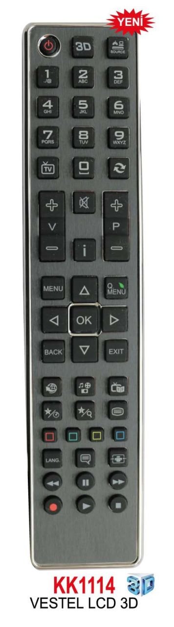 FİLONLİNE FULLY TINKO 313D VESTEL TV KUMANDASI LCD 3D VESTEL TV KUMANDASI KK1114