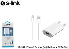 S-Link Ip-542 Şarj Aleti Usb Data Ve Şarj Kablosu + 5V 1A Şarj