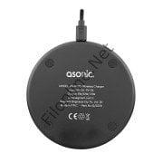 ASONIC AS-W120 HIZLI 10W MASA ÜSTÜ SİYAH KABLOSUZ ŞARJ CİHAZI