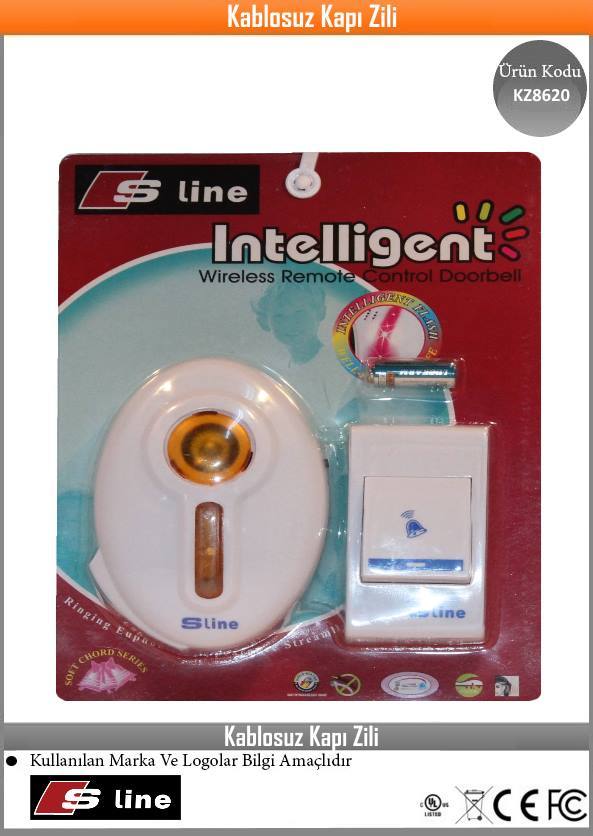 SLİNE KZ8620 İNTELLİGENT KABLOSUZ KAPI ZİLİ