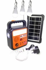 GOLD SİLVER GS-902P GÜNEŞ ENERJİLİ SOLAR LAMBA 6V 3W GÜNEŞ PANELİ  MP3/FM/USB KAMP FENERİ IŞILDAK
