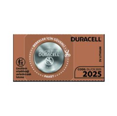 PİL 3V 1'Lİ DÜĞME PİL LİTYUM PARA PİL DURACELL 2025