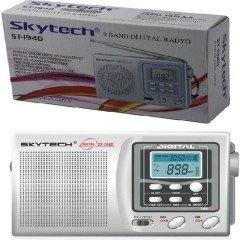 SKYTECH ST-194D RADYO KULAKLIK ÇIKIŞI ADAPTÖR GİRİŞLİ 9 BAND DİJİTAL RADYO