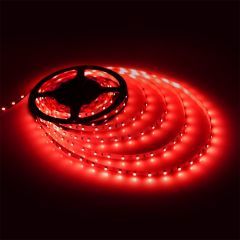 3528 ŞERİT LED 12V 72W 6A 840 LÜMEN 60 LED IP20 TEK ÇİP SİLİKONSUZ KIRMIZI 5 METRE ŞERİT LED