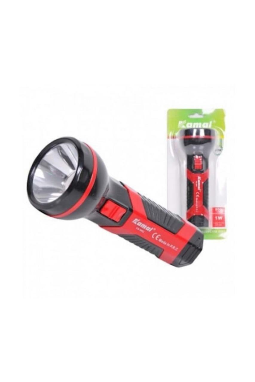 KAMAL KM-8802 EL FENERİ 1W SÜPER LED IŞIK ŞARJ EDİLEBİLİR 1 PİLLİ 500 MAH AC 240V 50-60HZ EL FENERİ