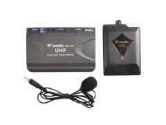 WESTA WM-110T YAKA MİKROFONU 105DB 2 KANAL 50 METRE ÇALIŞMA UHF PROFESYONEL KABLOSUZ MİKROFONU