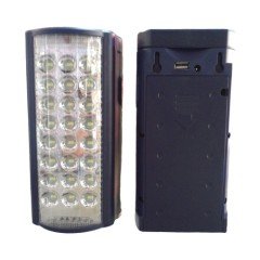 FUJİTA 2606L IŞILDAK 24 LED 80 SAAT AKÜLÜ ŞARJLI IŞILDAK USB ŞARJ ÇIKIŞLI KULPLU SMD AKÜLÜ IŞILDAK