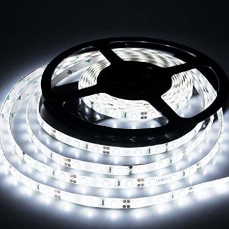 OOKAY 630 ŞERİT LED DC 12V DOUBLE PCB 8 ÇİP SMD SİLİKONSUZ ŞERİT LED BEYAZ 5 METRE ŞERİT LED
