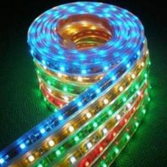 5050 ŞERİT LED  12V 1A 60 Led 3 ÇİPLİ SİLİKONLU YEŞİL Şerit Led 5 Metre Şerit Led