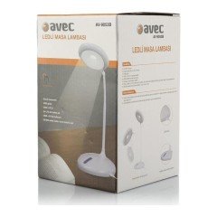AVEC AV-9053B MASA LAMBASI USB'Lİ 5V USB+PİL İLE 5000K SICAK BEYAZ DOKUNMATİK TUŞLU LEDLİ LAMBA