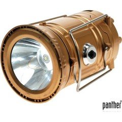 PANTHER PT-5700 BAHÇE LAMBASI 5+1 LED 3W USB ŞARJLI SOLAR KAMP BAHÇE LAMBASI 800 MAH KAMP LAMBASI