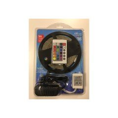 RGB KUMANDALI ŞERİT LED SET 3 ÇİPLİ 5 METRE TRAFOLU/SU GEÇİRMEZ/FLAŞLI RGB SET
