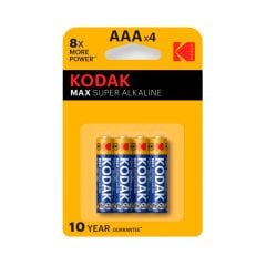 Kodak Max Super Pil Alkalin Kalem Pil AAA x4  Alkaline Pil