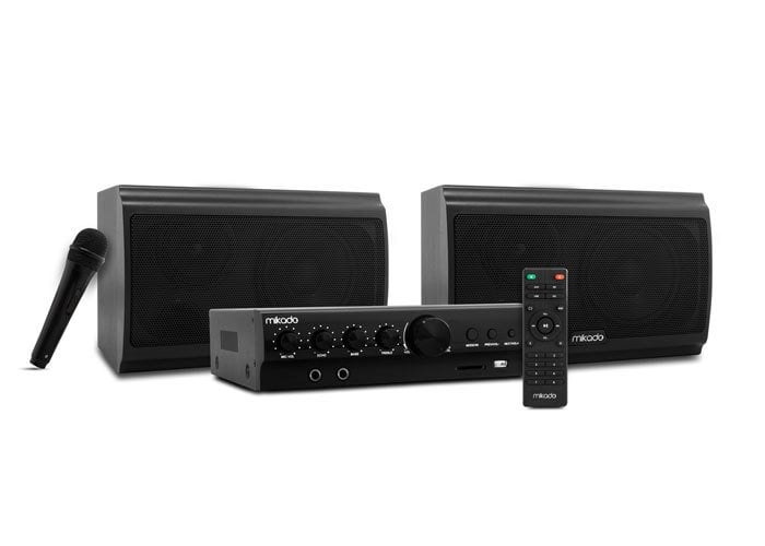 MİKADO MD-2552 TOPLANTI ANFİSİ 60W 62DB  RCA/AUX/SD MİKROFON DESTEKLİ SİYAH TOPLANTI ANFİSİ SPEAKER